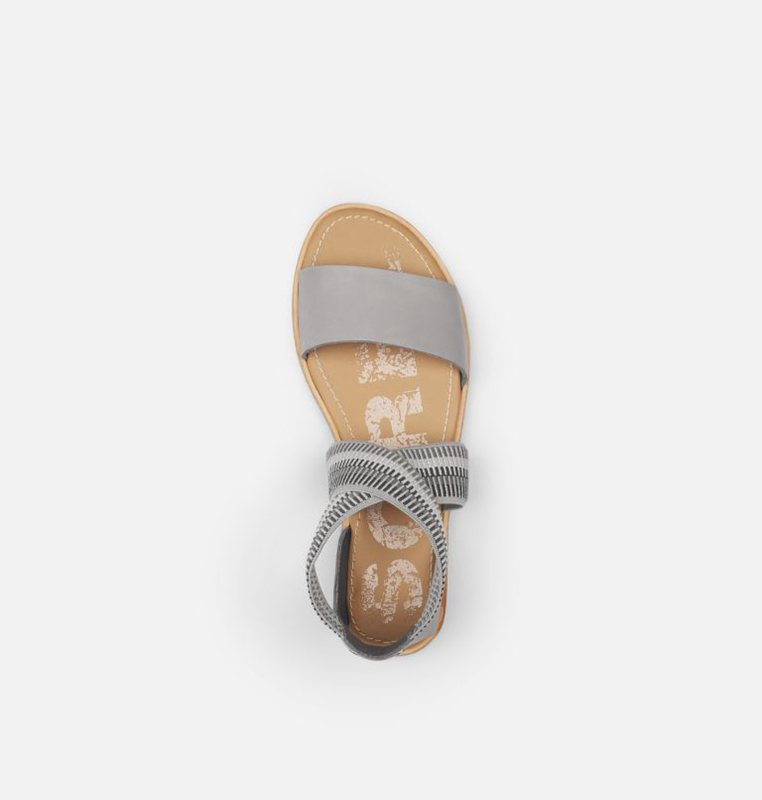 Sorel Dam Sandaler Grå - Ella™ Flat - HQN-017263